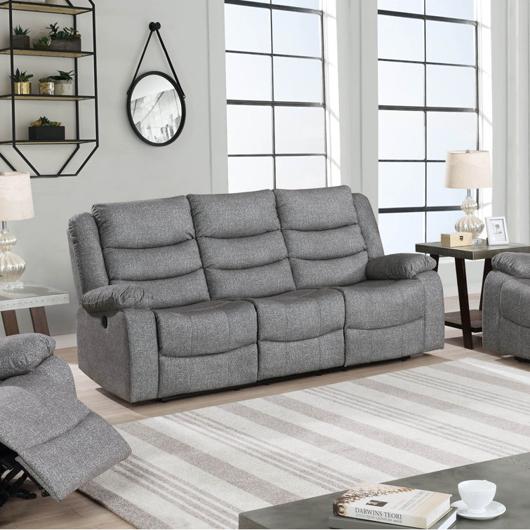 Red Barrel Studio® Ampelius 85'' Pillow Top Arm Reclining Sofa Wayfair.ca